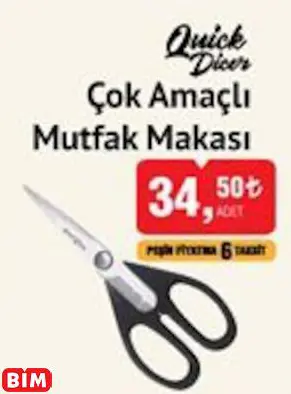 QUİCK DİCER ÇOK AMAÇLI  MUTFAK MAKASI